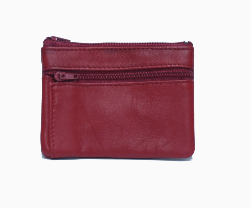 Porte monnaie en cuir recyclé - Upcycled Leather Wallet - Royal Marais