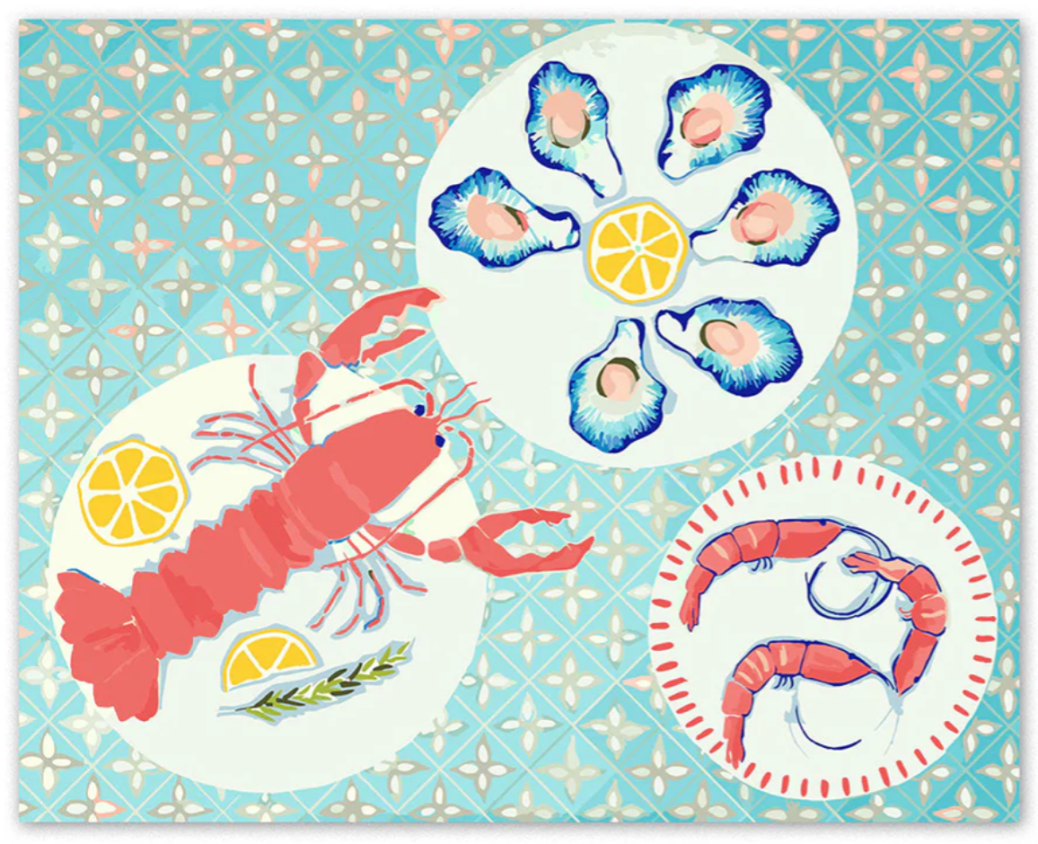 Peinture à numéro "Dining on the Rocks" Paint by Numbers - Journey of Something