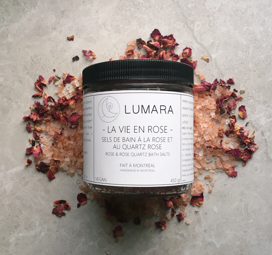 La Vie en Rose sels de bain - bath salts - Lumara