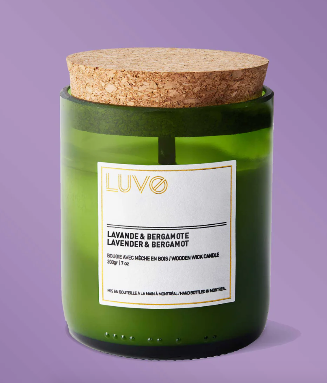 Bougie parfumée mèche de bois - Wooden Wick Candles - Luvo
