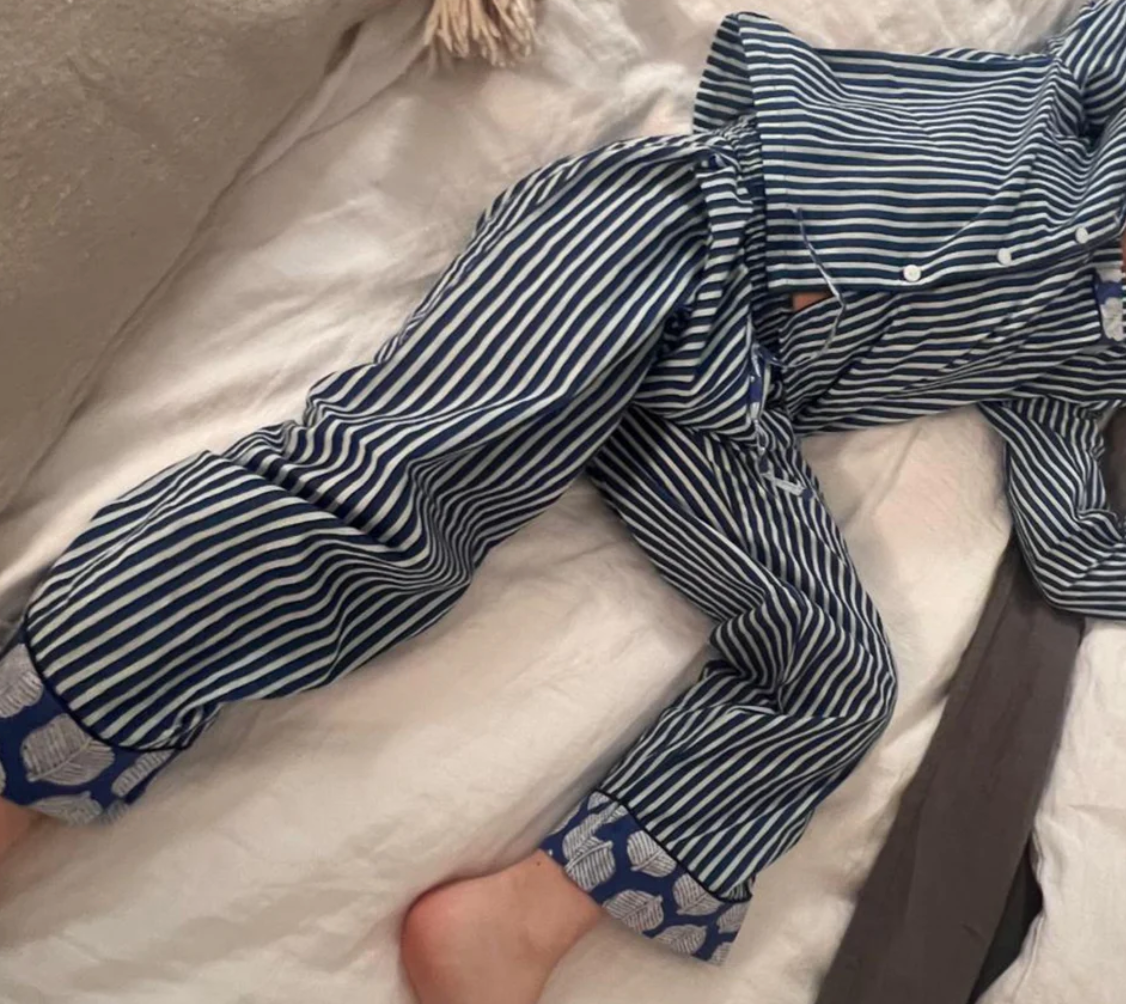 Pyjamas 100% coton pour enfants - Christèle avec un L