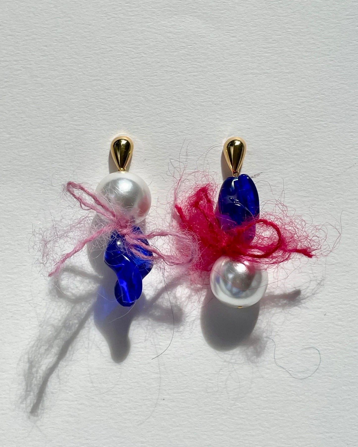 Mohair Pearl Earrings - Karo Koru