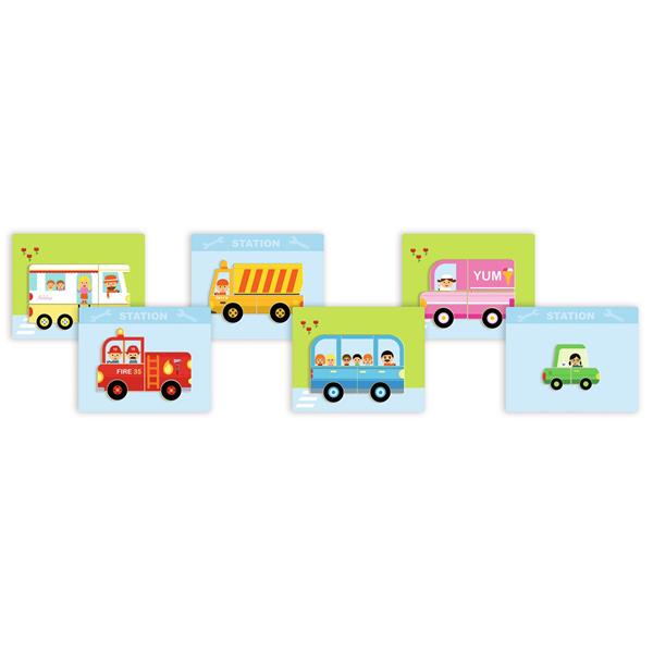 Jeu magnétique Inzebox Vehicles - Djeco