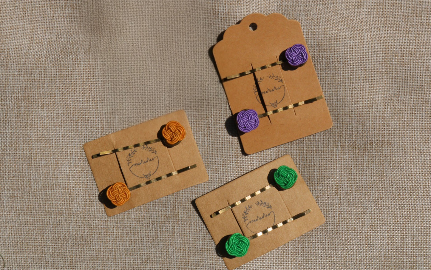 Barette D. hairpin Nanohanamusubi - STUDIO MURURU