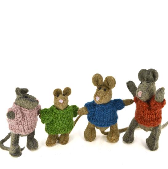Peluches Famille Souris - Papoose