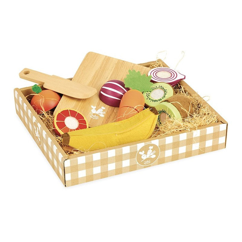 Jour de marché Fruits et legumes à découper - Vilac