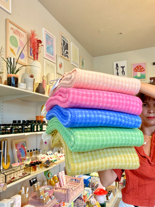 MODELE LOOP - Couverture en laine brossée - Klippan