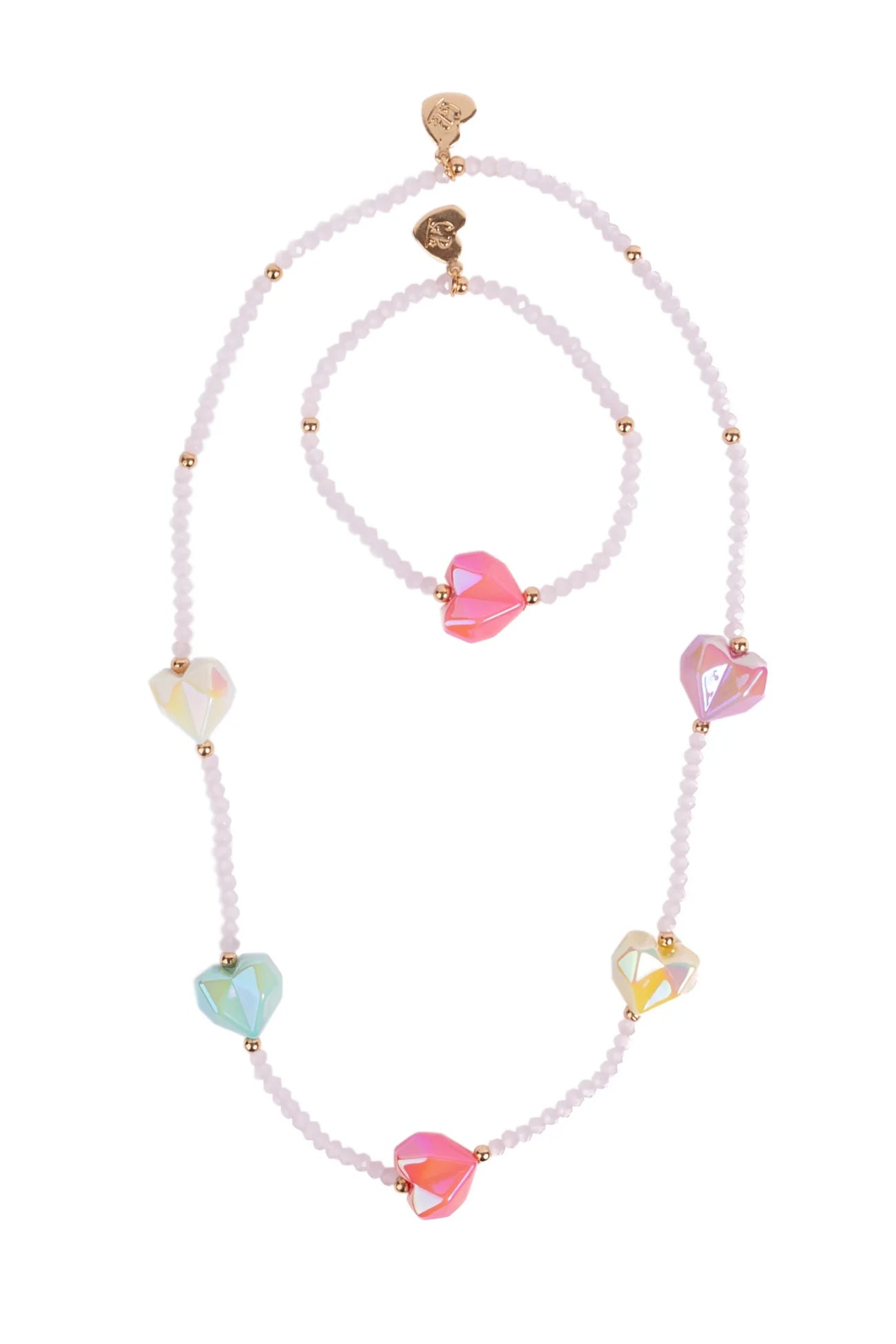 Parure Collier et Bracelet Cœur Géode - Great Pretenders
