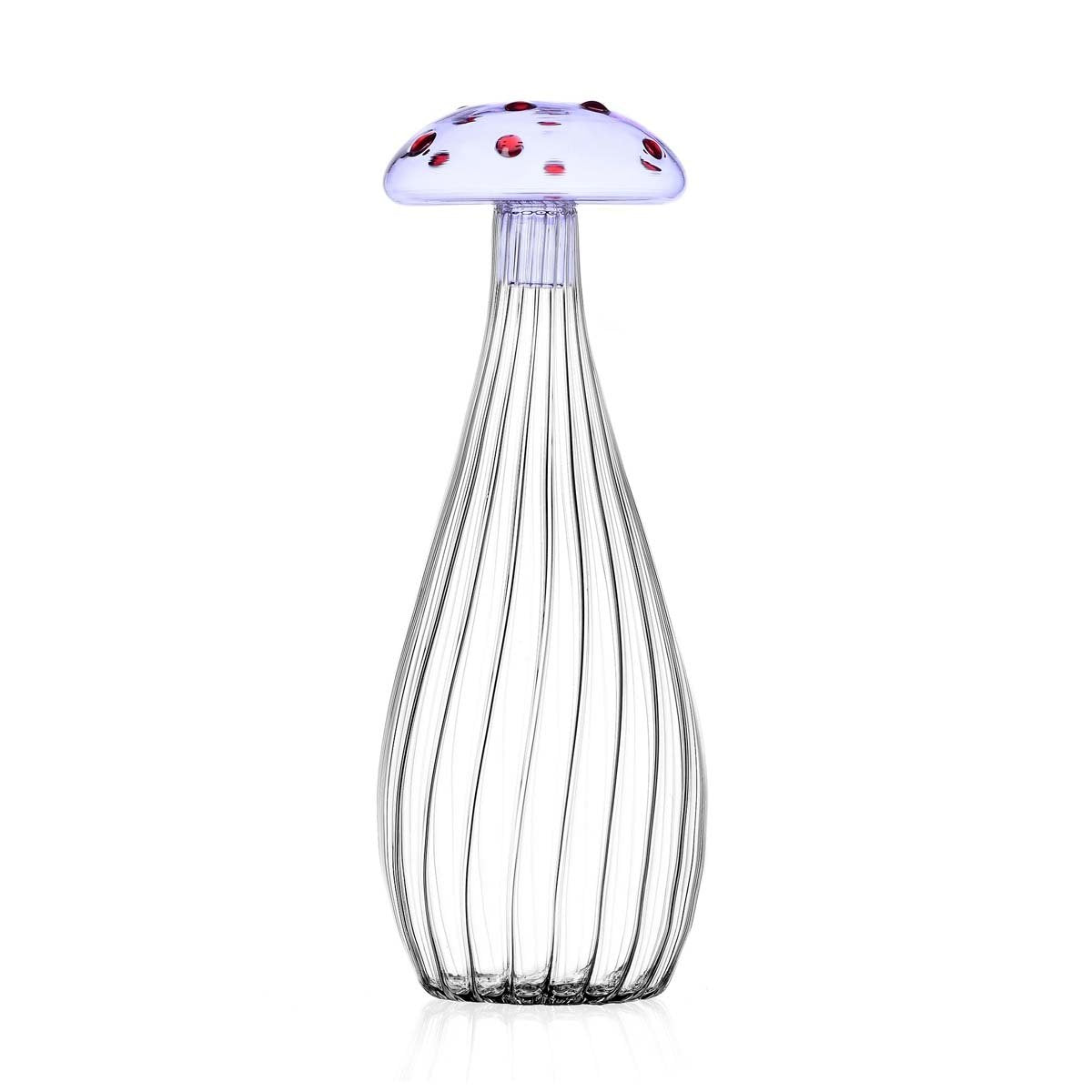 Bouteille collection Alice Purple mushroom with red dots- Ichendorf Milano