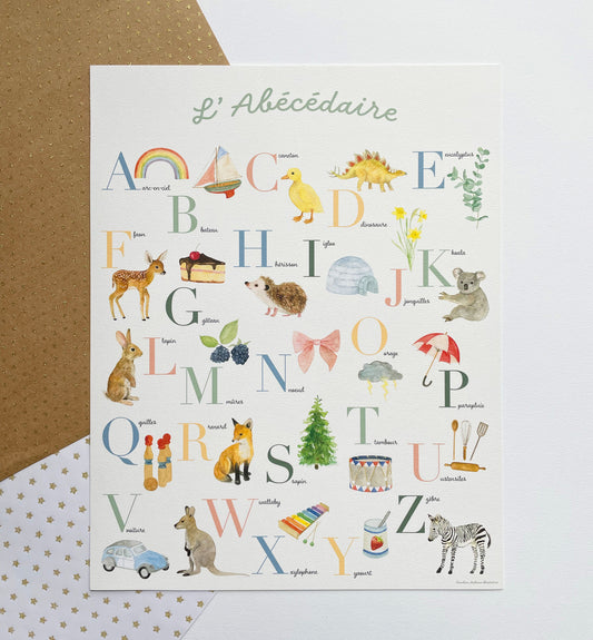 Alphabet poster alphabet-Caroline Andrieu