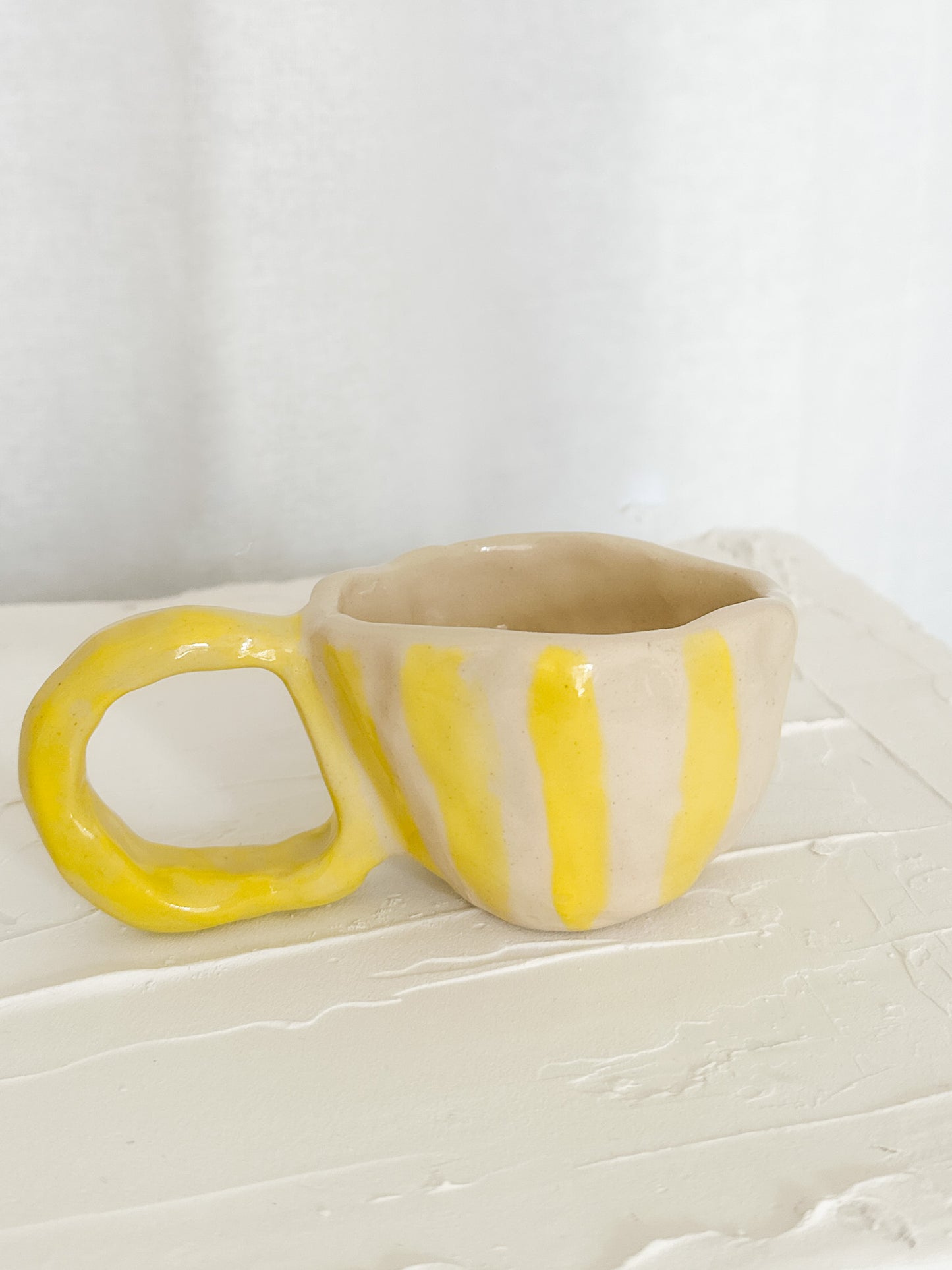 Tasses agrumes rayées - Dans le Jardin