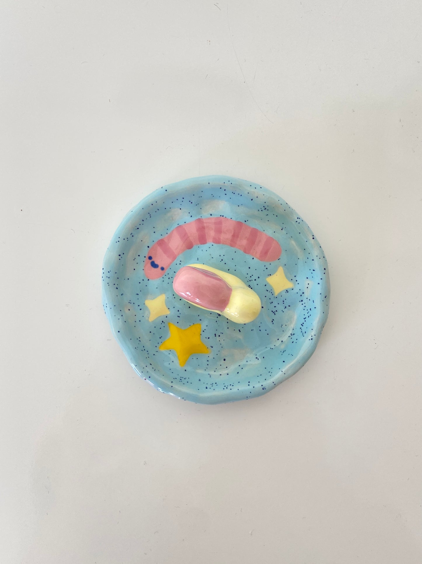 Soucoupe à bijoux en céramique Escargot Trinket dish - Wolkenwinkel