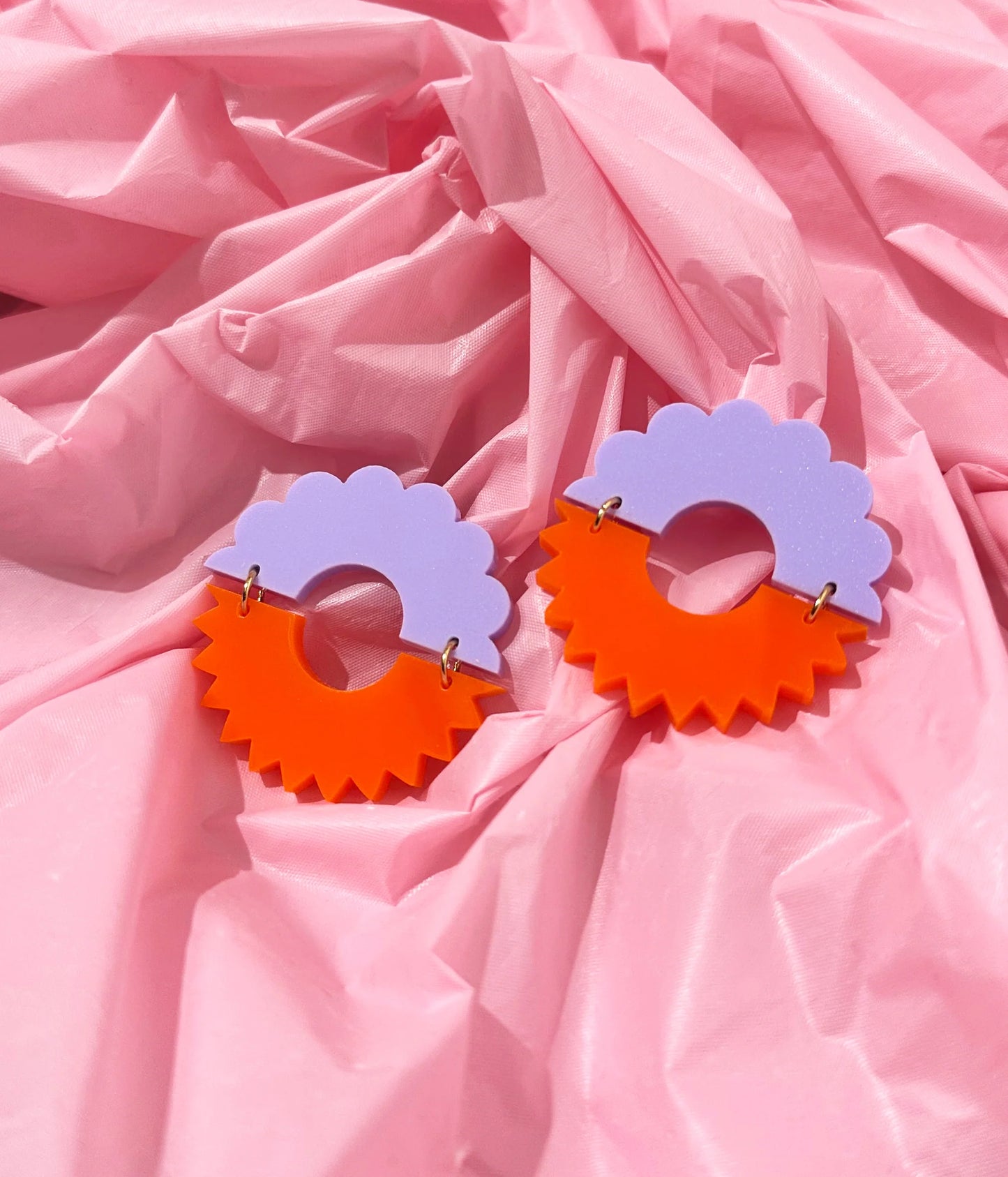 FLOURISH Duo Puces Orange et Lilas - Combinist Goods