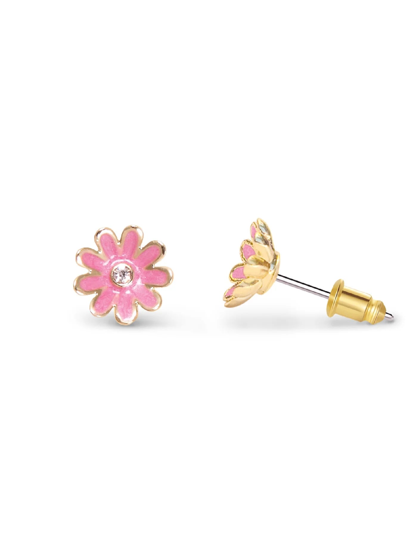 Boucles d'oreilles à tiges oreilles percées en émail - Girl Nation