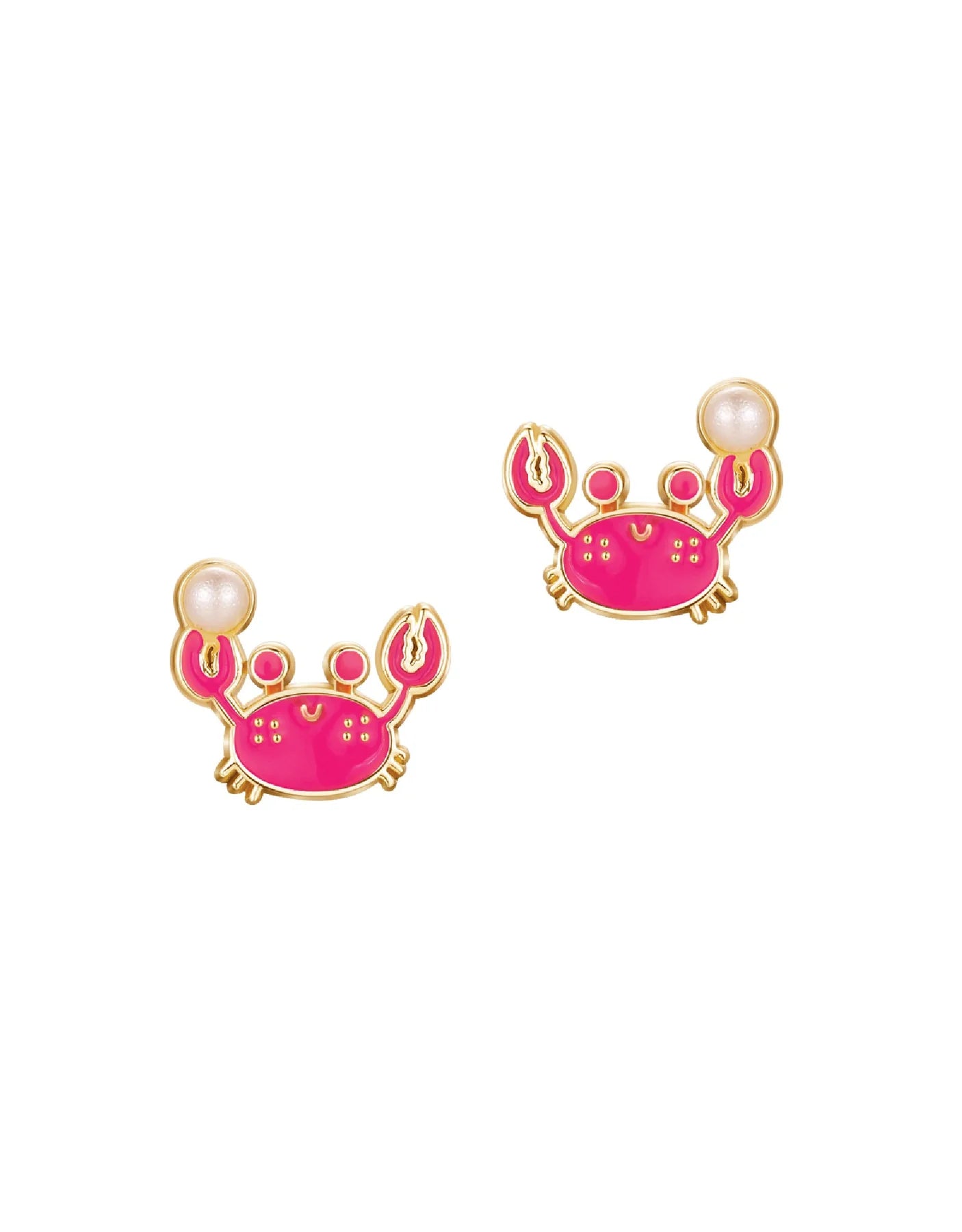 Boucles d'oreilles à tiges oreilles percées en émail - Girl Nation