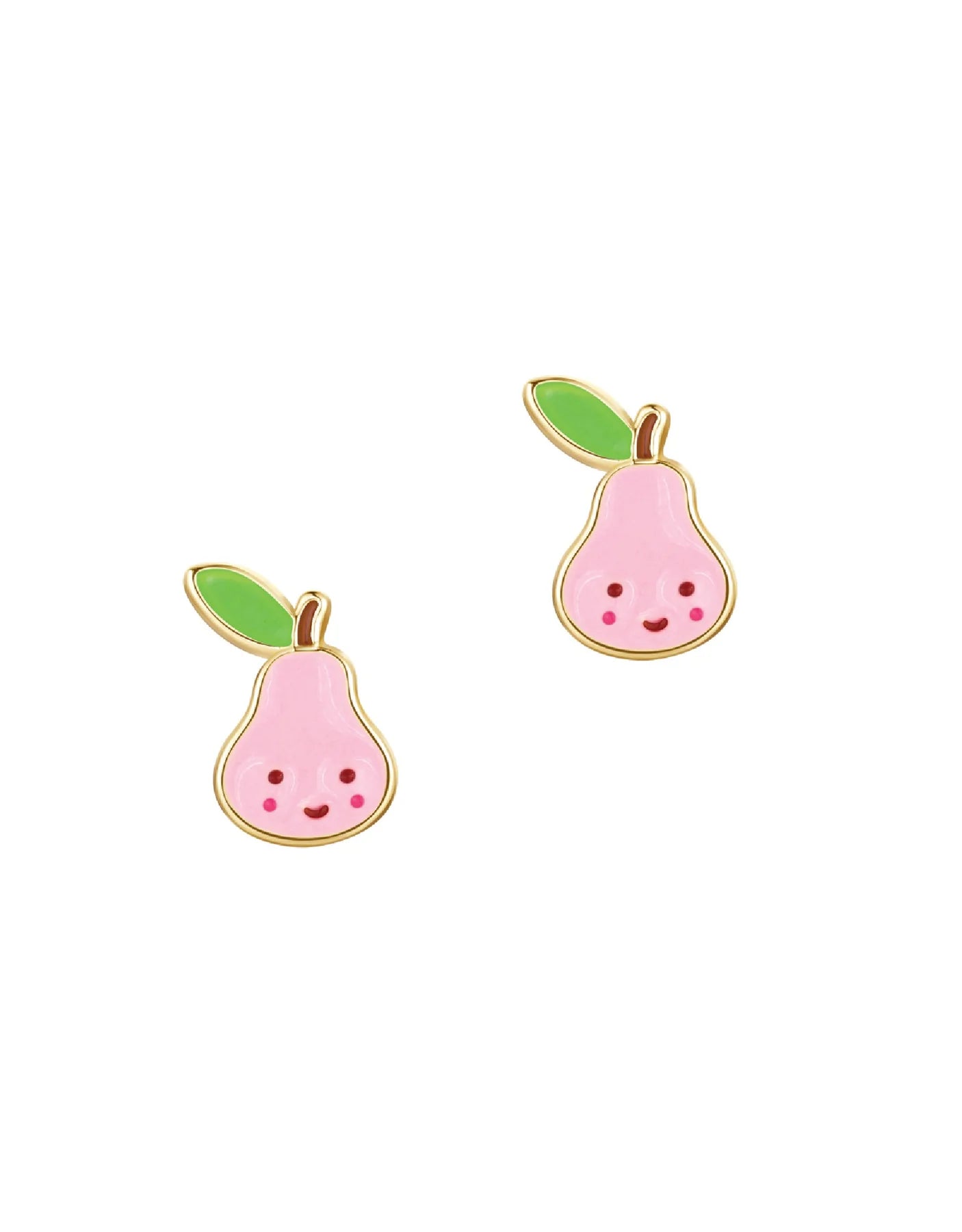 Boucles d'oreilles à tiges oreilles percées en émail - Girl Nation