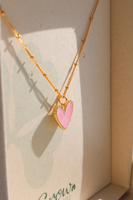 Collier Love Story Pink - Grow Accesorios