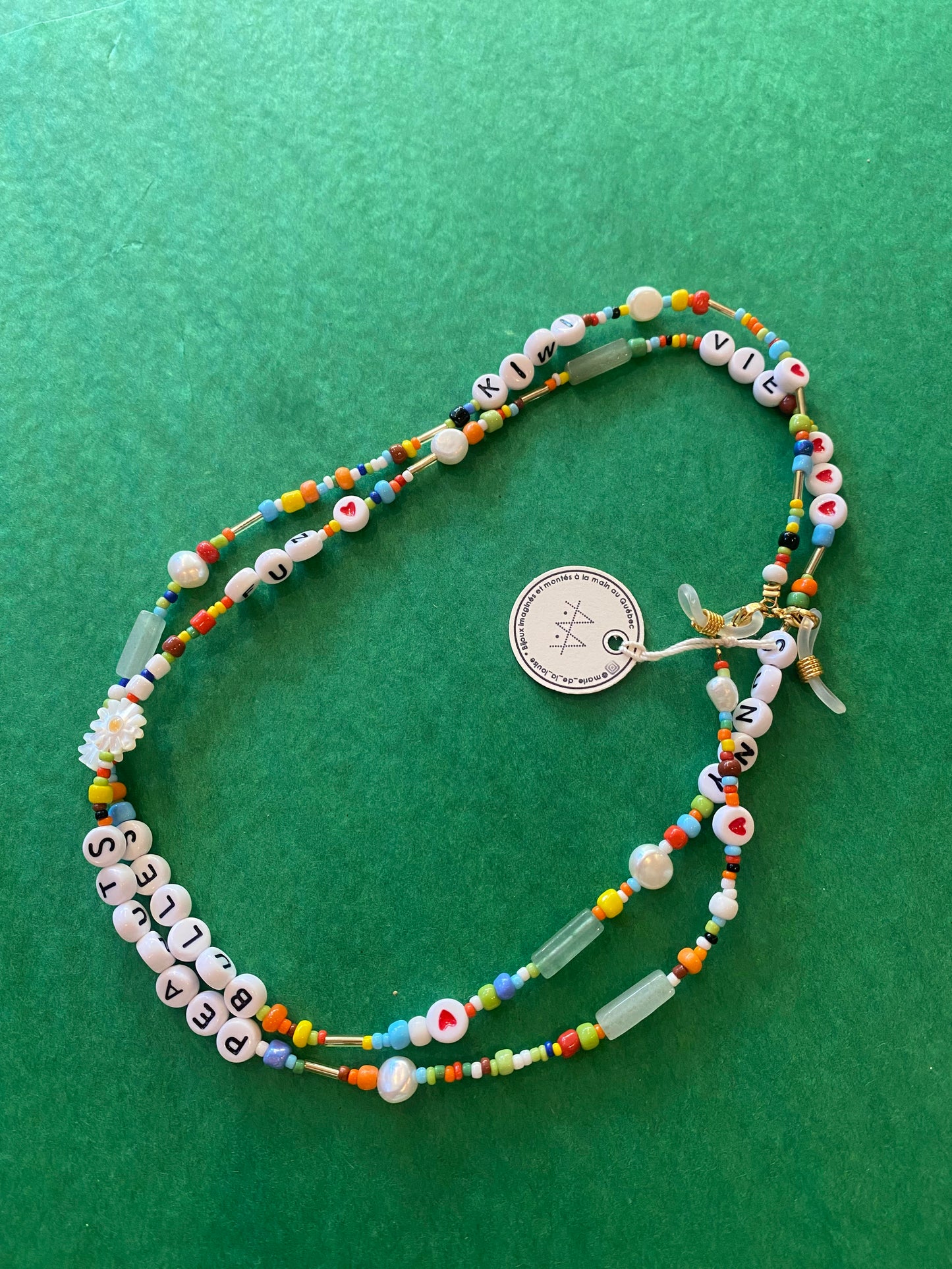 ERNESTINE Chaîne lunettes, bracelet, collier - MDL