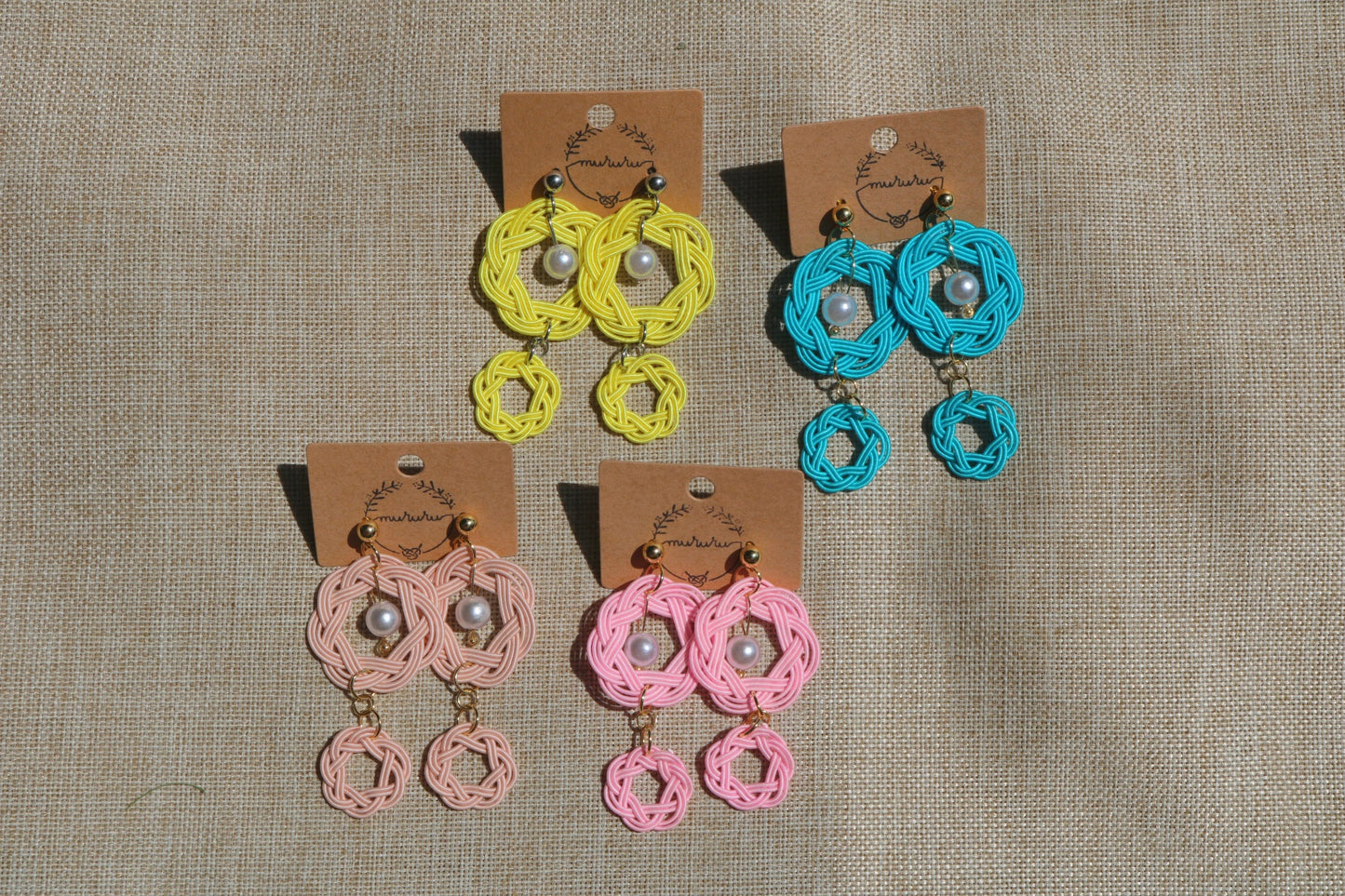 Boucles N. Double Aioimusubi Earring- STUDIO MURURU