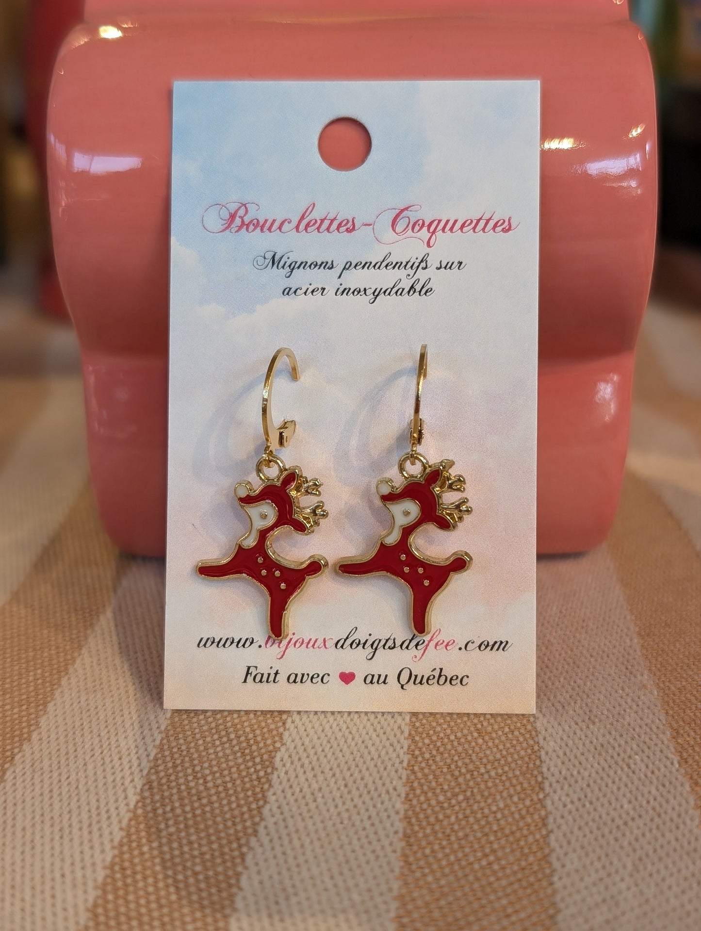 Collection de Noël boucles et colliers - Bijoux doigts de fée