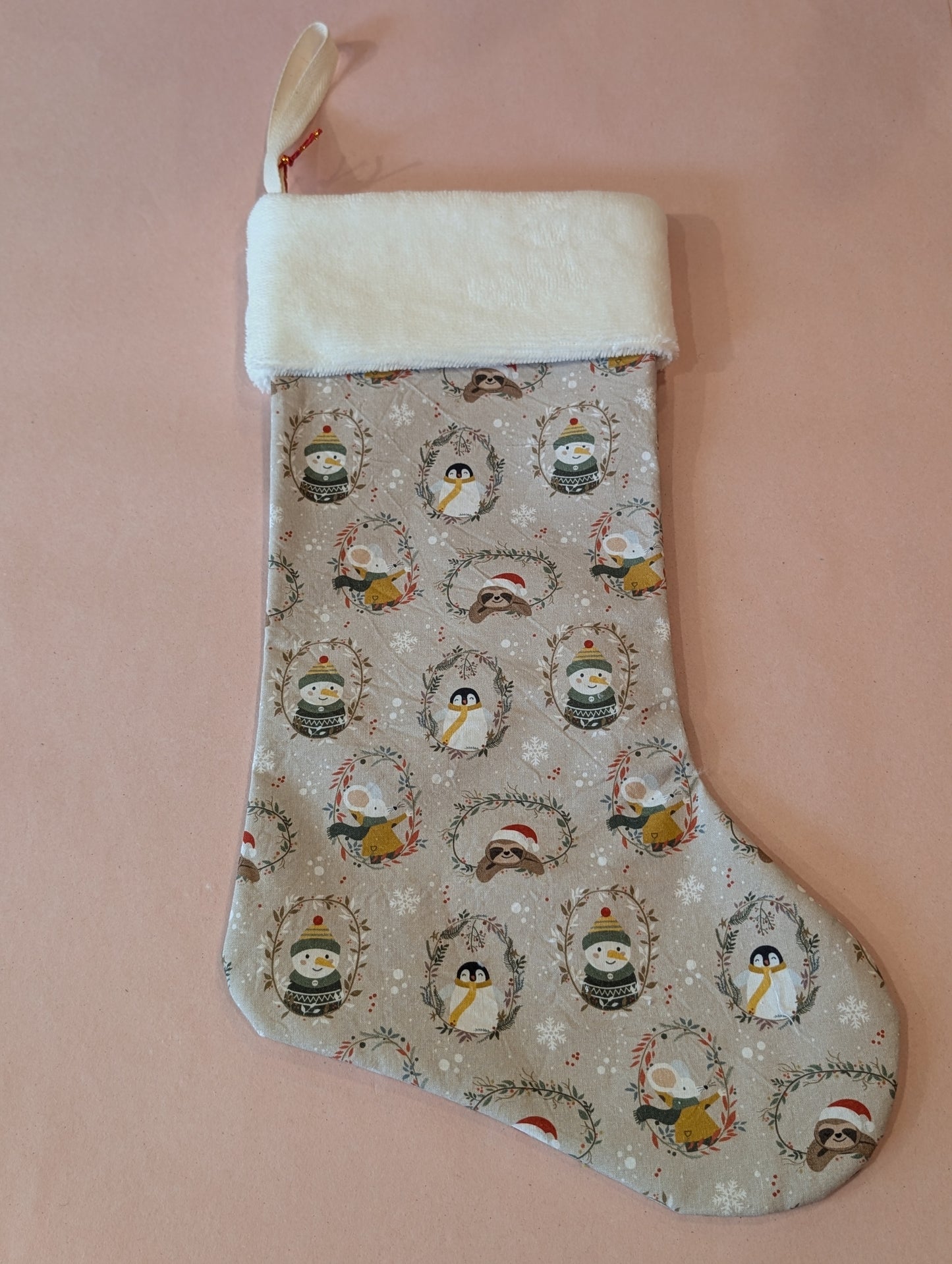 Bas de noël - Blanc de Coton