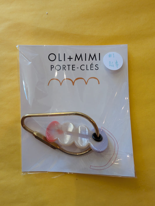 Porte clef - Oli + Mimi