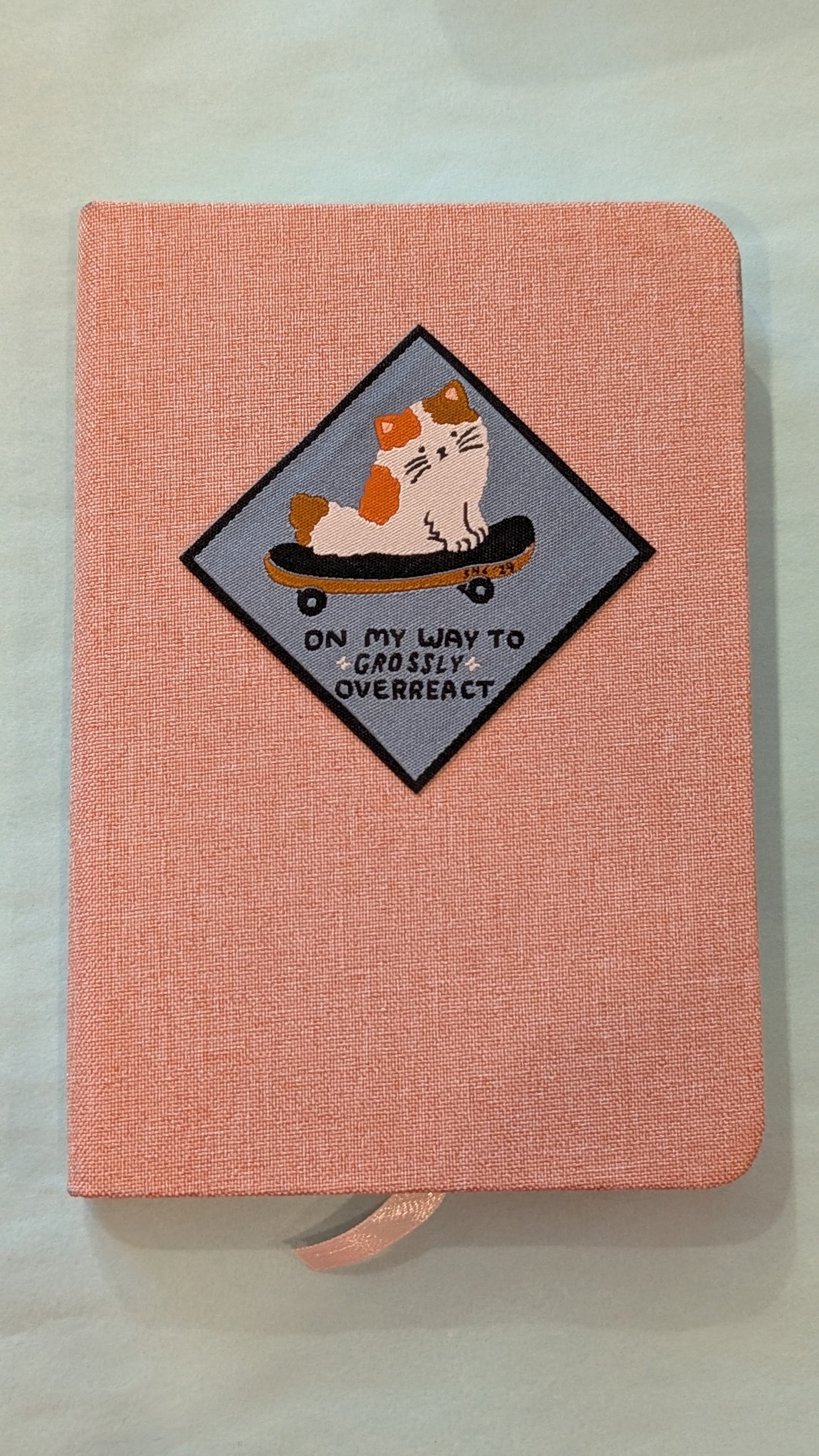 Carnet de notes en lin avec patch - Stay Home Club