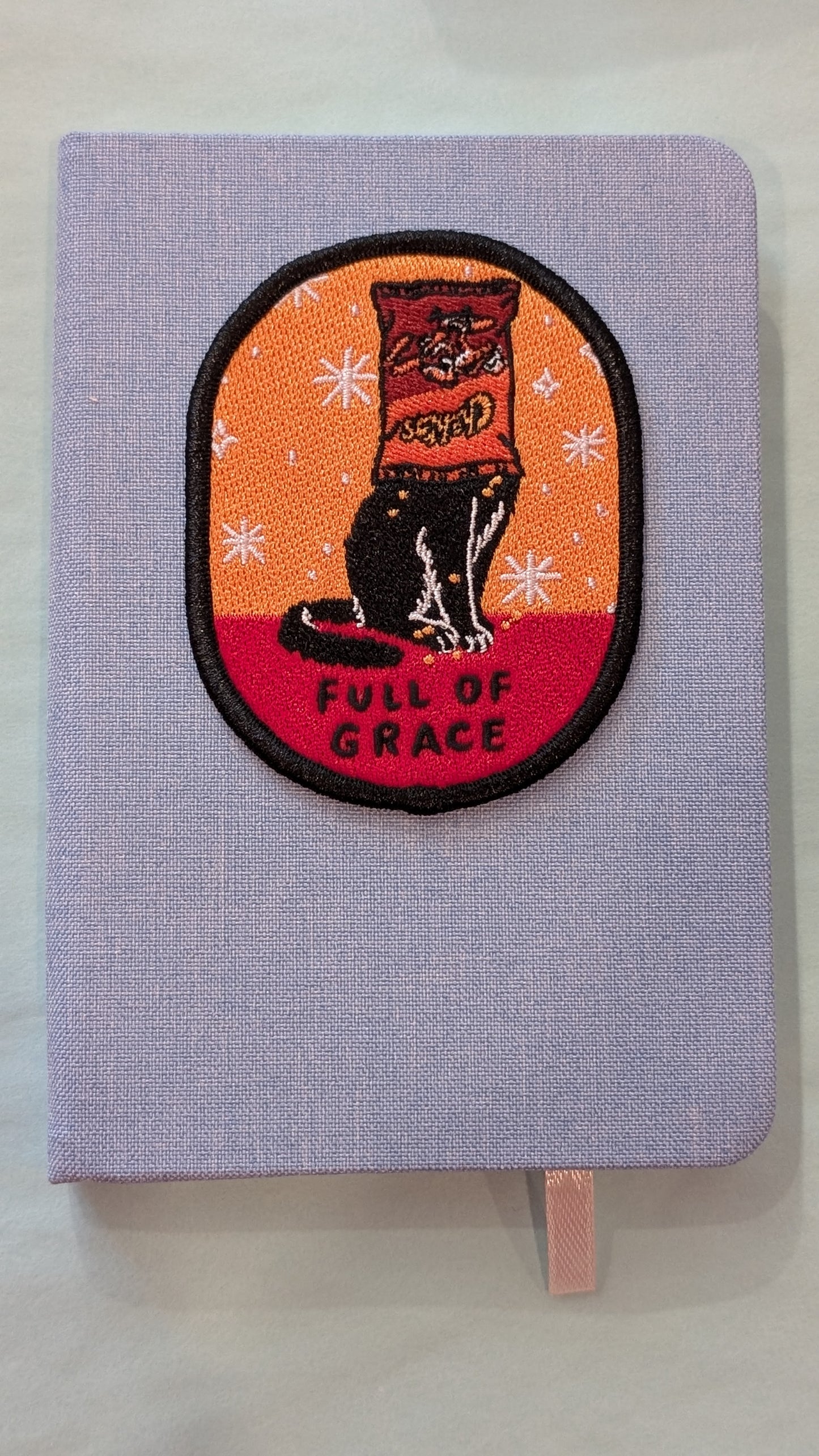 Carnet de notes en lin avec patch - Stay Home Club