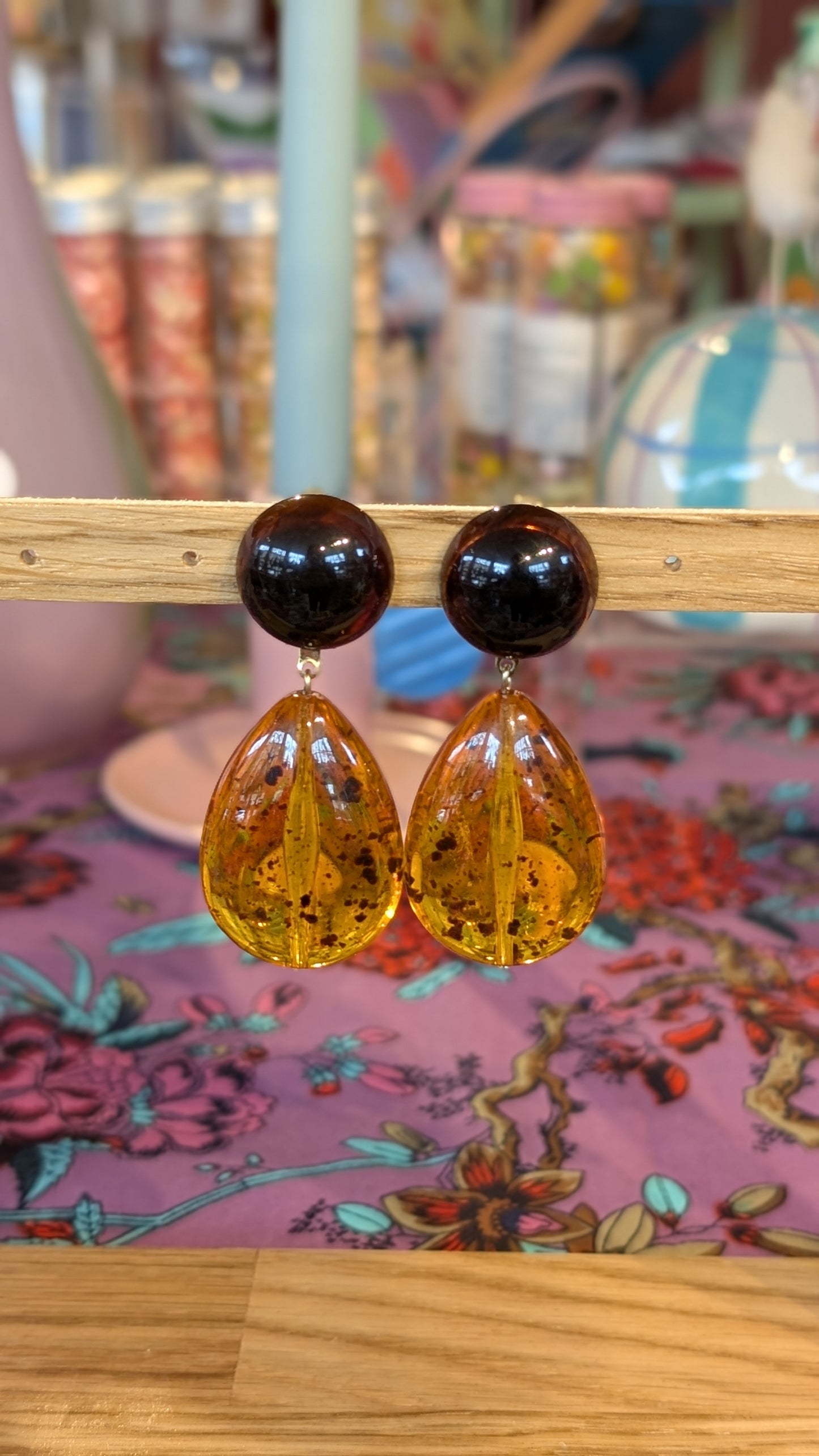 Collection boucles à clip en résine PRINTEMPS - Francine Bramli Paris