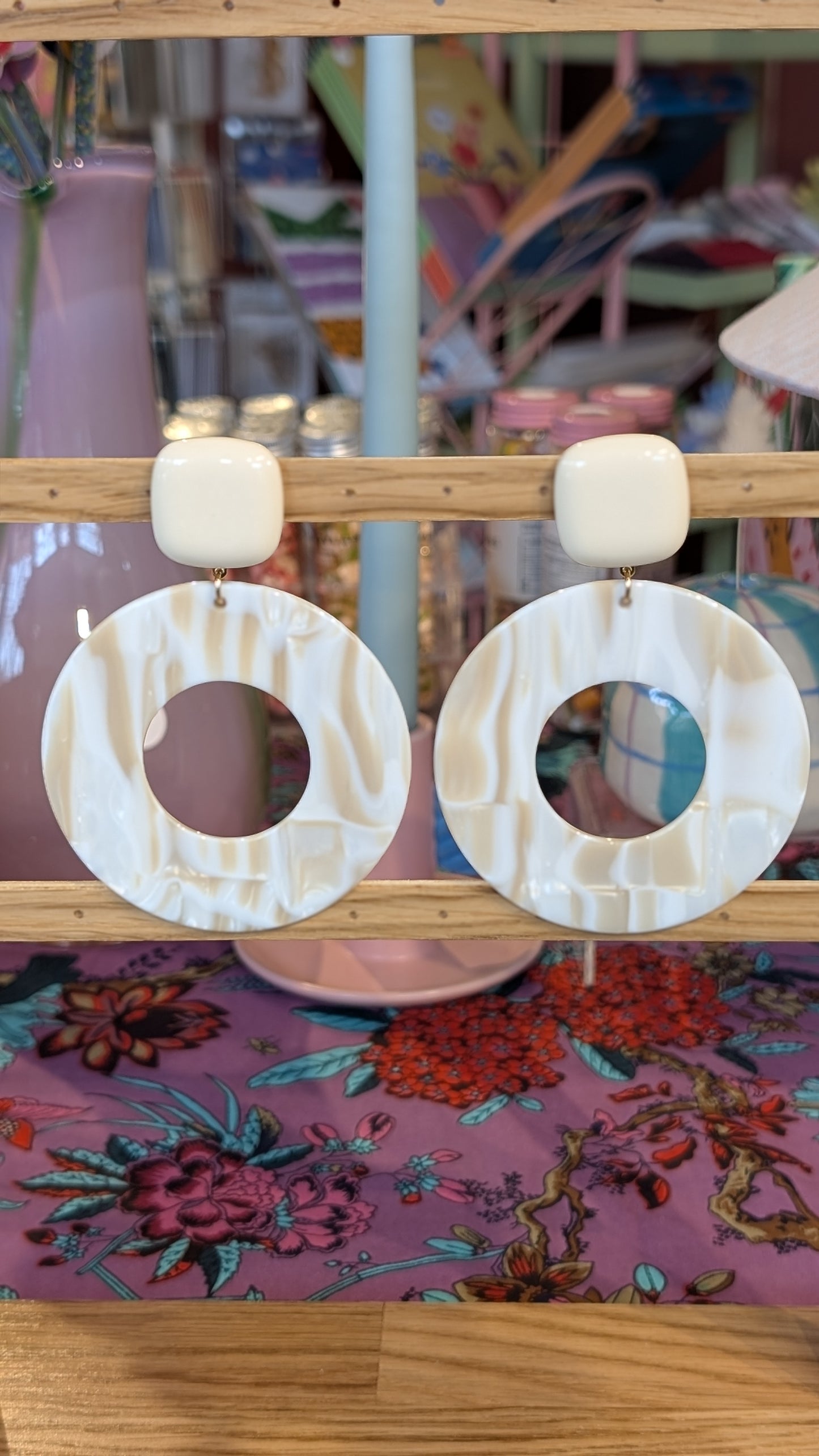 Collection boucles à clip en résine PRINTEMPS - Francine Bramli Paris