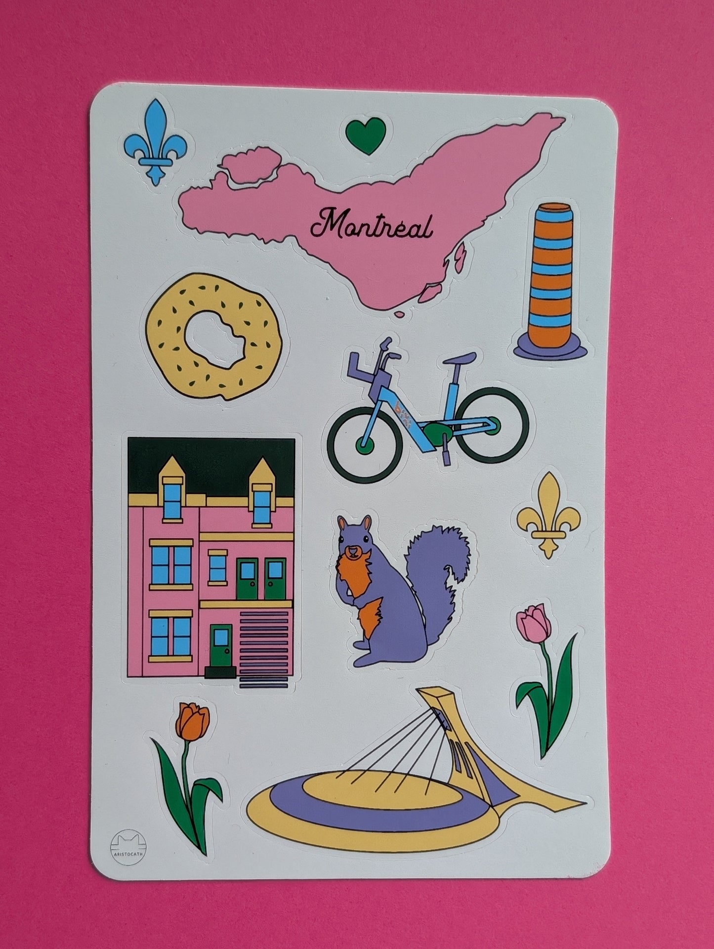 Montréal Sticker Sheet - Aristocath