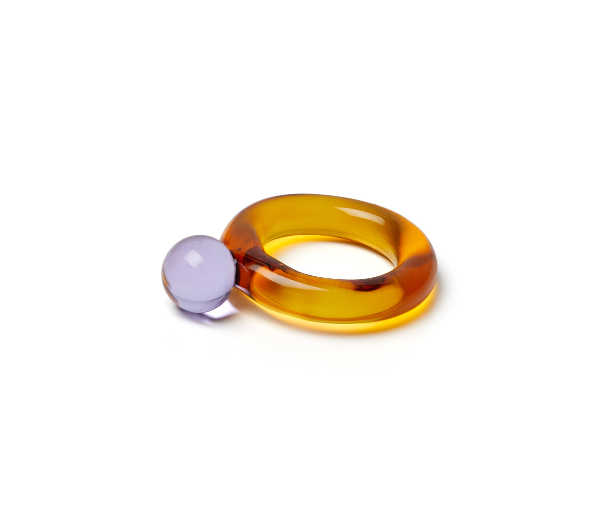 Blown glass ring BOLITA ring - Sandra Alexandra