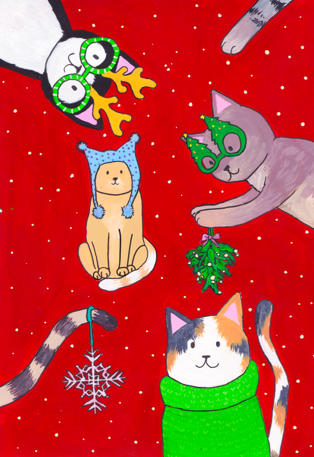 Collection Noël - Cartes de souhaits - Christmas Greeting Cards - Aristocath