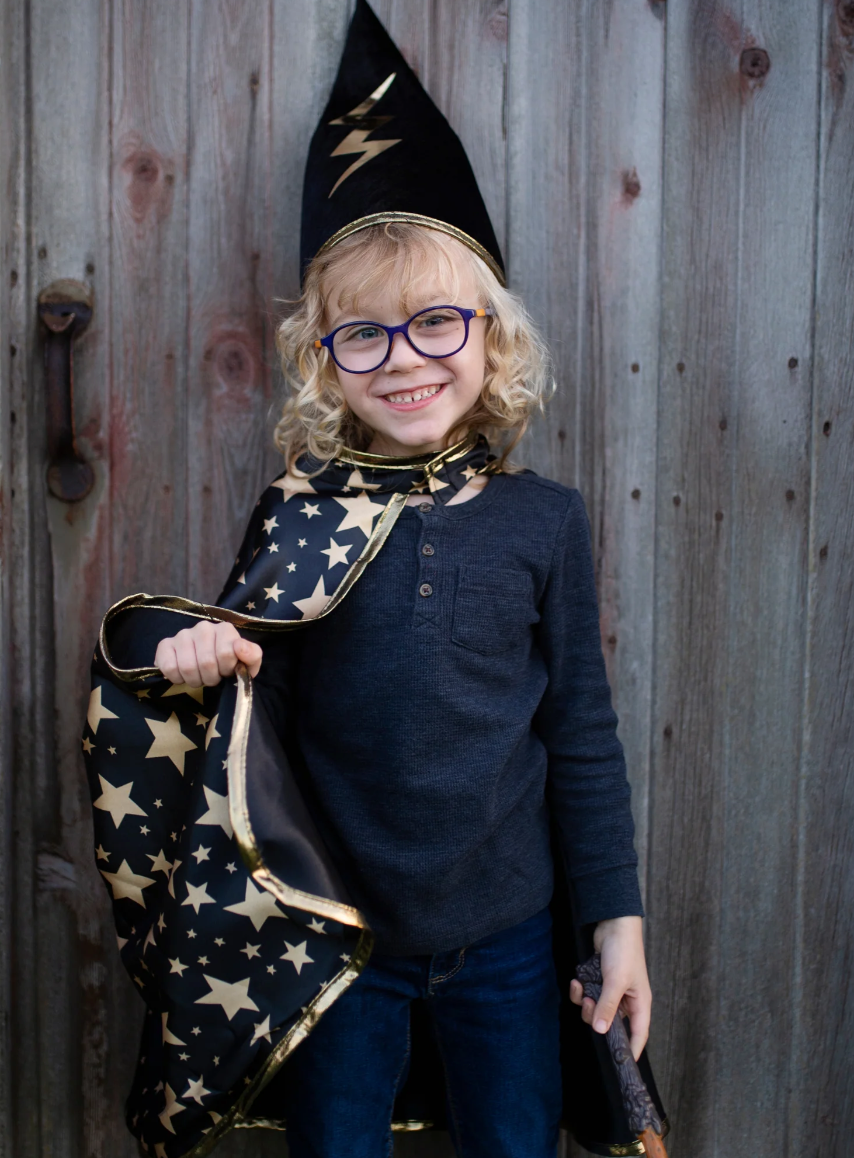 Chapeau et Cape de Sorcier Reversible- Great Pretenders