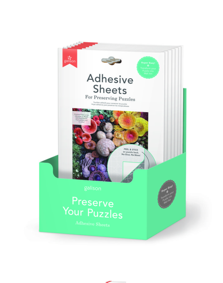 Feuilles adhesives pour conserver les Puzzles - Galison