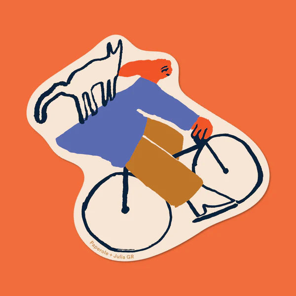 Autocollant - sticker Ballade à Vélo - Paperole