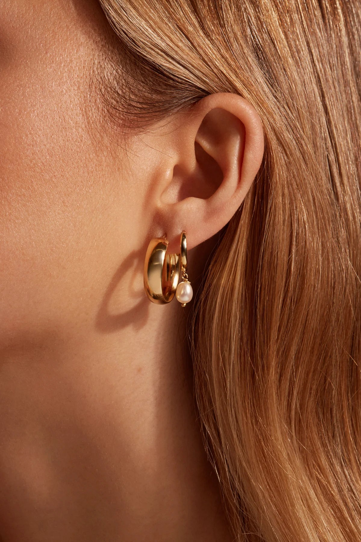 ANNEAUX BASIQUES argent ou plaqué or / CHUNKY HOOPS - Treasure Box