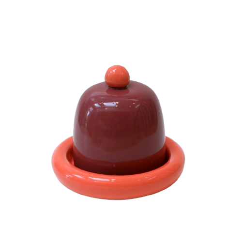 Beurrier en céramique ''Ember & Cherry'' Ceramic butter dish - Amphora Ceramics