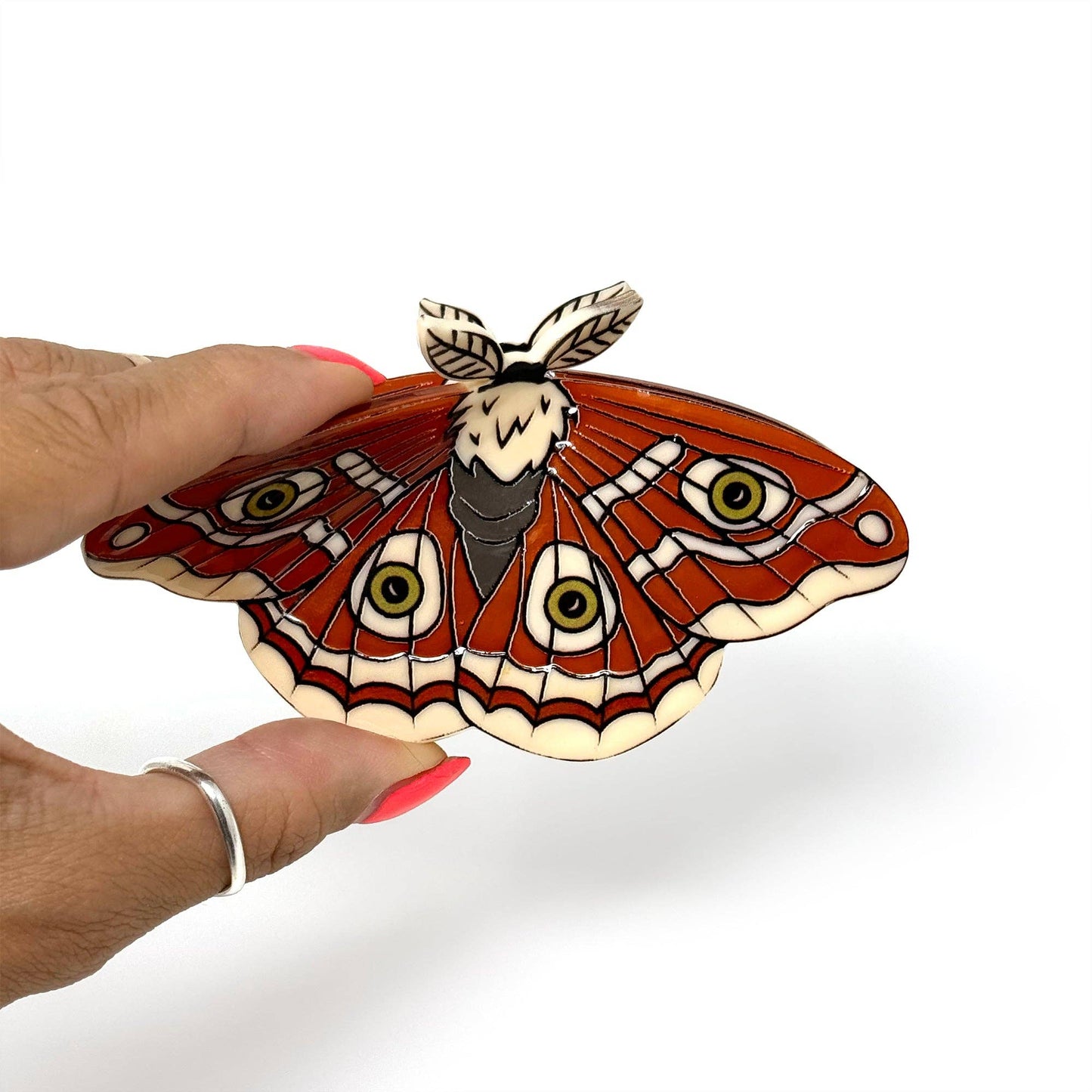 Pince à cheveux 'Clarice the Moth' Hair Claw – Rainbow Unicorn Birthday Surprise