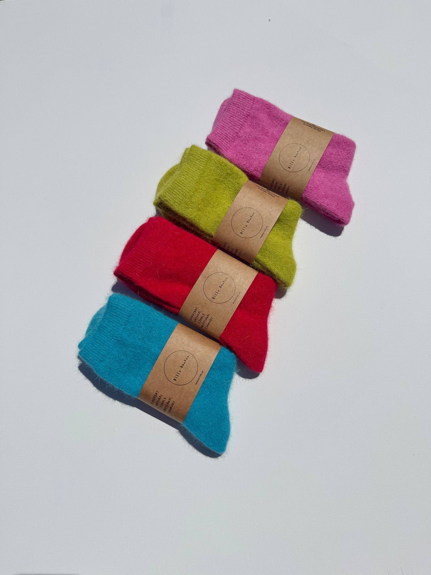 Chaussettes moelleuses angora - Fluffy Angora Socks - Billy Bamboo