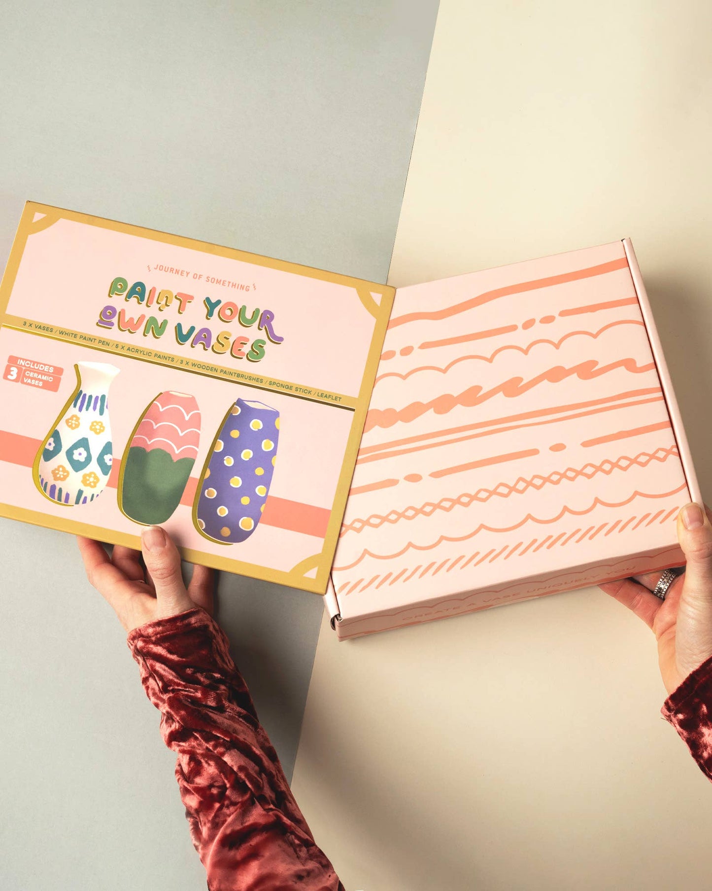 Kit pour peindre des vases - Paint Your own Vases - Journey Of Something