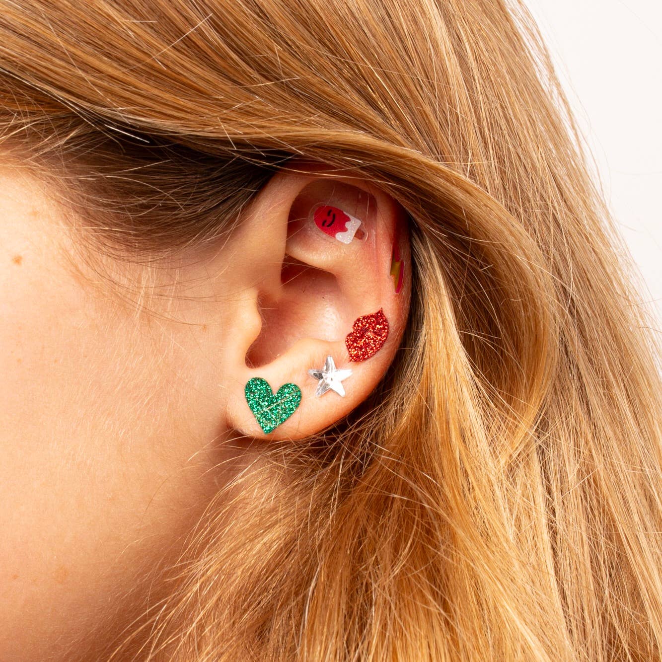 Boucles d'oreilles autocollantes pour enfants - Kids' Sticker Earrings - OMY