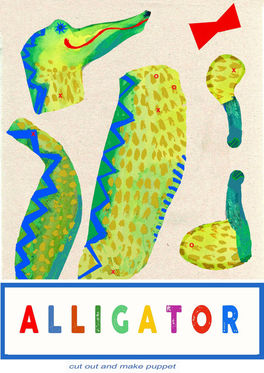 Marionnette à fabriquer Alligator puppet - Wini-Tapp