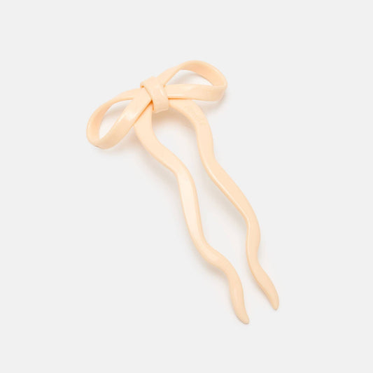 Epingle a cheveux JUMBO CREAM Bow french Hairpin - CHUNKS