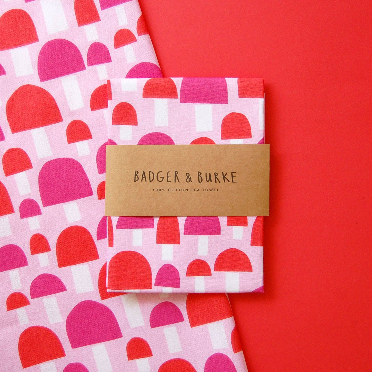 Linge vaisselle Mushroom Tea Towel - Badger & Burke
