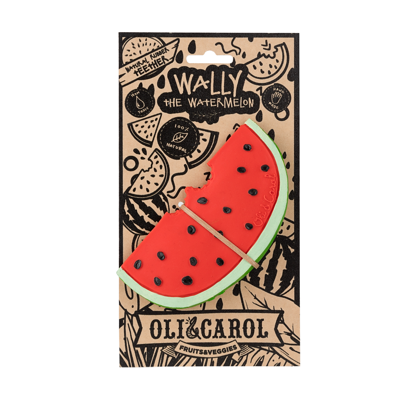 Jouet pour bébé pastèque ''Wally the Watermelon'' - Oli & Carol