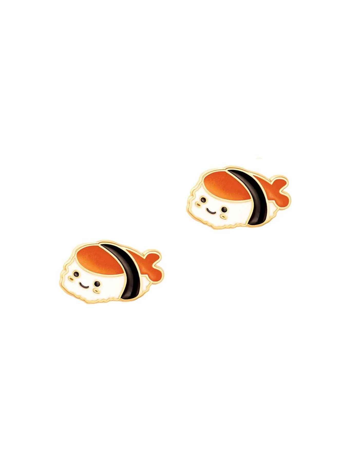 Boucles d'oreilles à tiges oreilles percées en émail - Girl Nation