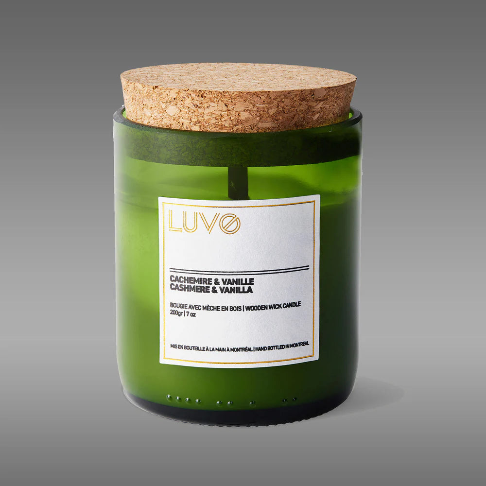 Bougie parfumée mèche de bois - Wooden Wick Candles - Luvo