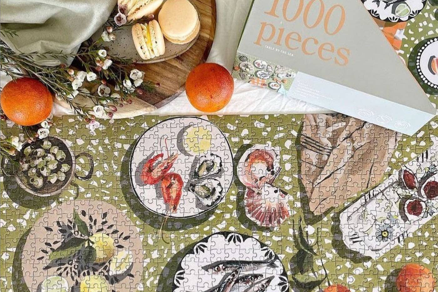 Casse-tête de 1000 pièces ''Table by the Sea'' 1000 Piece Puzzle - Journey Of Something