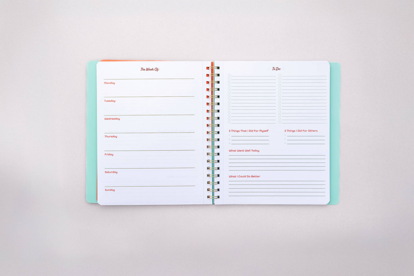 Agenda hebdomadaire sans date ''petits fruits'' - Ban.do